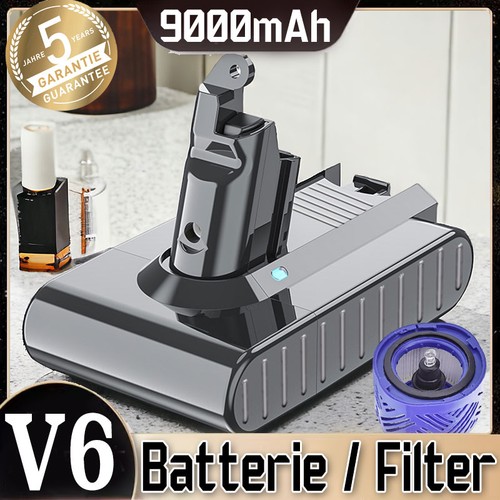 9000 mah per batteria - dyson, v6