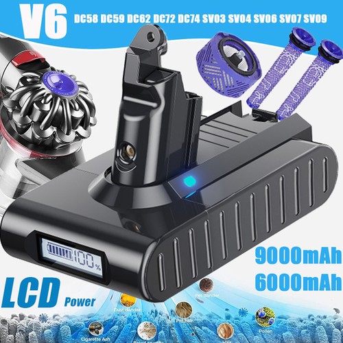 Batteria led 9500mah per dyson - 9500mah,