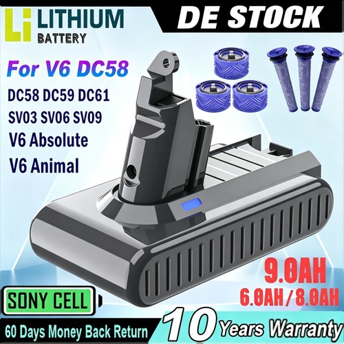 Batteria 9000 mah per dyson - mah,
