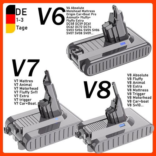 Batteria 9000 mah per - dyson, v8