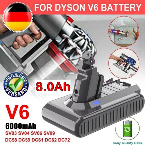Batteria 9000 mah per dyson - 9000, v6